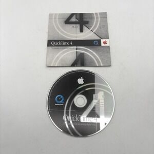 RARE Windows & Apple Macintosh QuickTime 4 Install CD 1999 Retrotech